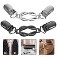 thumbnail image 2 of 2pcs Retro Cardigan Clips For Women Vintage Sweater Shawl Clips Metal Cardigan Clasp Chain Elegant Sweater Closure Clips, 2 of 6