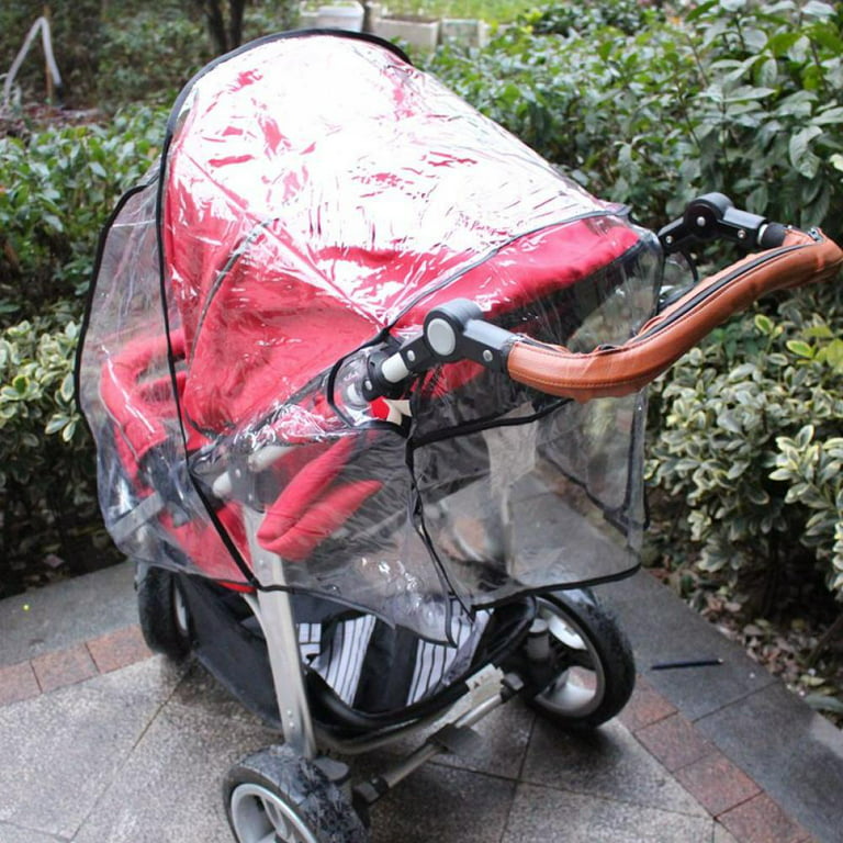 Stroller Rain Cover Universal Zip Front Opening Weather Shield Baby Stroller  Rain Cover EVA Waterproof Protection Wind Snow Dust Clear Rain Cover for  Baby Strollers Pushchair Buggy and Pram 