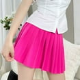 thumbnail image 5 of vigerkar Pleated Tennis Skirt for Women Tennis Skort for Woman High Waisted Golf Skirts Athletic Skirt Hot Pink, L, 5 of 5