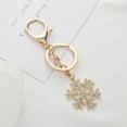 thumbnail image 3 of PVCS Fashion Simple Snowflake Hollow Keychain Men and Women Jewelry, 3 of 4