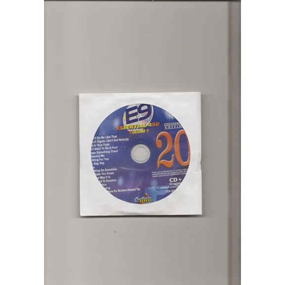Karaoke Chartbuster Cd G Essential 450 Vol. E-9 Disc 20