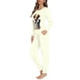 thumbnail image 2 of FOR U DESIGNS Cavalier King Charles Spaniel Pajamas for Women Set Pants Long Sleeve 2PCS Size XL Pjs Lightweight Lounge Set with Pockets for Women Nightwear Tops, 2 of 6