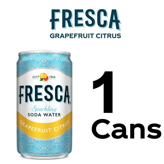 Fresca Citrus Soda Pop Fridge Pack, 7.5 fl oz Mini Cans