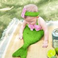 thumbnail image 4 of 1 Set Newborns Sea-maiden Photo Props Outfit for Baby Aged 1-6 Months Comfortable and Easy to Wear Photography Dress, 4 of 9