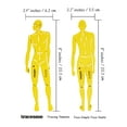 thumbnail image 3 of Traceease Male Human Figure Template Stencils Fashion Designers Drafting Tools, 2 Piece ( Front & Back), 3 of 4