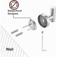 thumbnail image 6 of Bathroom Towel Hooks SUS 304 Stainless Steel Coat Hook Round Clothes Towel Coat Robe Hook Cabinet Closet Door Sponges Holder for Bath Kitchen Garage Hotel,Wall Mounted, Brushed Nickel, 2Pack, 6 of 6