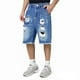 thumbnail image 1 of WILLBEST Pantalones Cortos Casuales para Hombre, Pantalones Cortos de Mezclilla Rotos, Holgados, Casuales, Modernos, de 5 Pulgadas de Largo, Ropa de Verano, 1 of 3