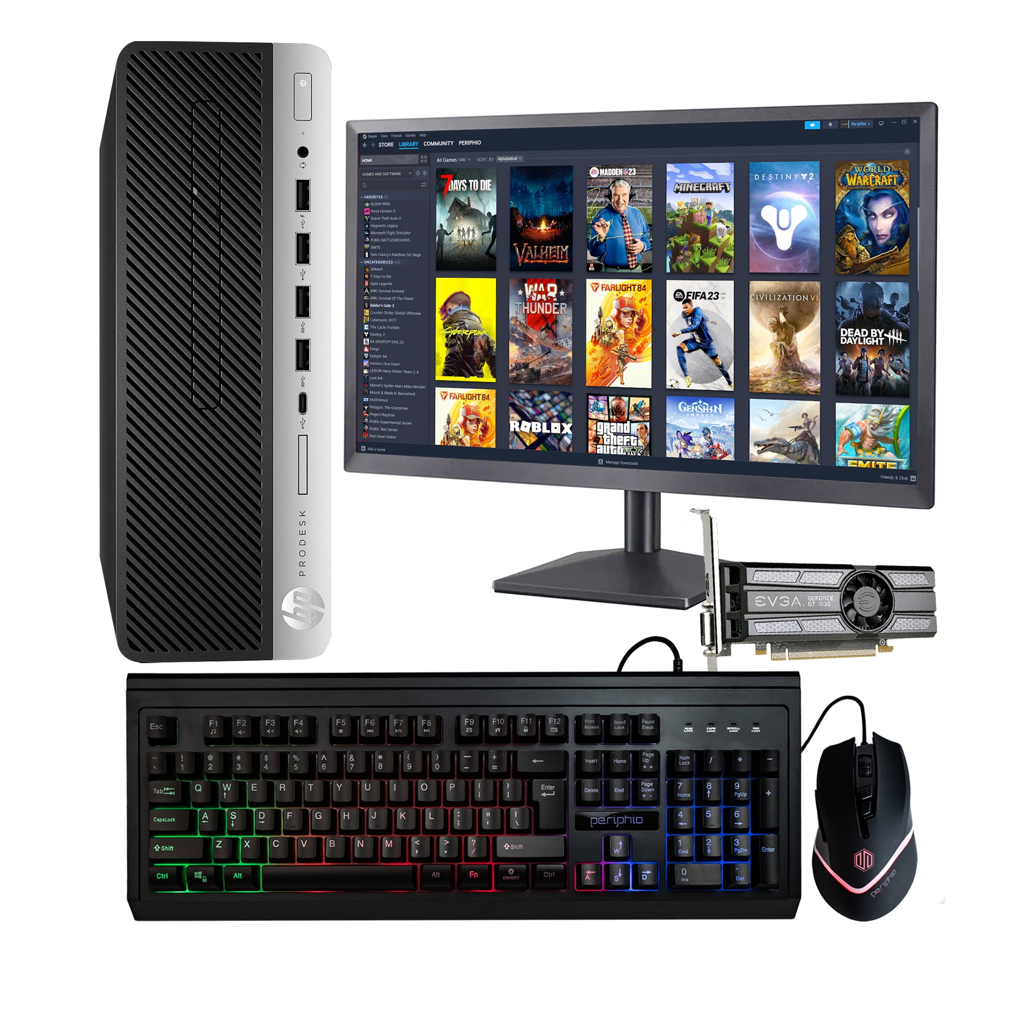 Dell RGB Gaming Desktop Computer, Core i7, GeForce GT 1030 2GB