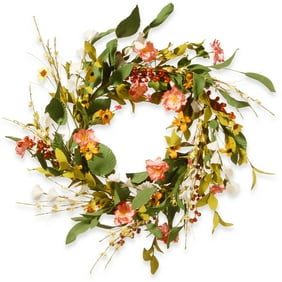 Nautical Lighthouse Coastal Seashell Summer Door Wreath With Led