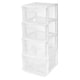 thumbnail image 1 of Italhome Cajonera De Pl&aacute;stico, Cajonera Desarmable Organizador Multiusos De Color Blanco Con 4 Cajones Transparentes Fox, 1 of 9