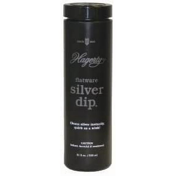 W J Hagerty Silverware Dip Unscented Liquid Cleaner - Tarnish Remover - 16.9 fl. oz