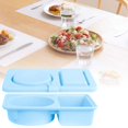 thumbnail image 7 of Reusable Silicone Food Storage Containers With Lids Leak Proof Double Compartment Snack Containers For Kitchen Dining Table Travel Picnic Versatile Durable, 7 of 7