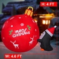 thumbnail image 3 of Campana de Navidad inflable con forma de pingüinos de Onory, empujan una campana de Navidad de 4 pies, 3 of 5