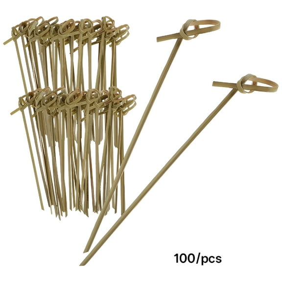 ACDANC 100 Count Knotted Bamboo Cocktail Picks for Drinks and Appetizer