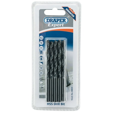 

Draper 38809 Expert 6.5mm HSS Drills Card Of 10