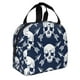 thumbnail image 2 of Easygdp white arrow Skull Bolsa Térmica Premium - Tela Oxford Impermeable, Gran Capacidad, Bolsillo Frontal, Unisex para Trabajo, Escuela, Actividades al Aire Libre y Picnics, 2 of 8
