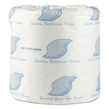 GEN Standard Toilet Paper, Septic Safe, 1-Ply, White, 1,000 Sheets/Roll, 96 Wrapped Rolls/Carton -GEN218