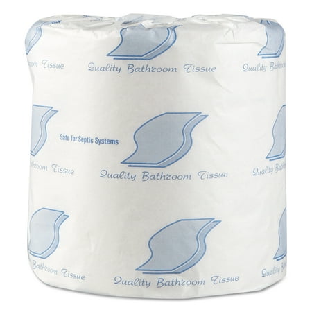 GEN Standard Toilet Paper  Septic Safe  1-Ply  White  1 000 Sheets/Roll  96 Wrapped Rolls/Carton -GEN218
