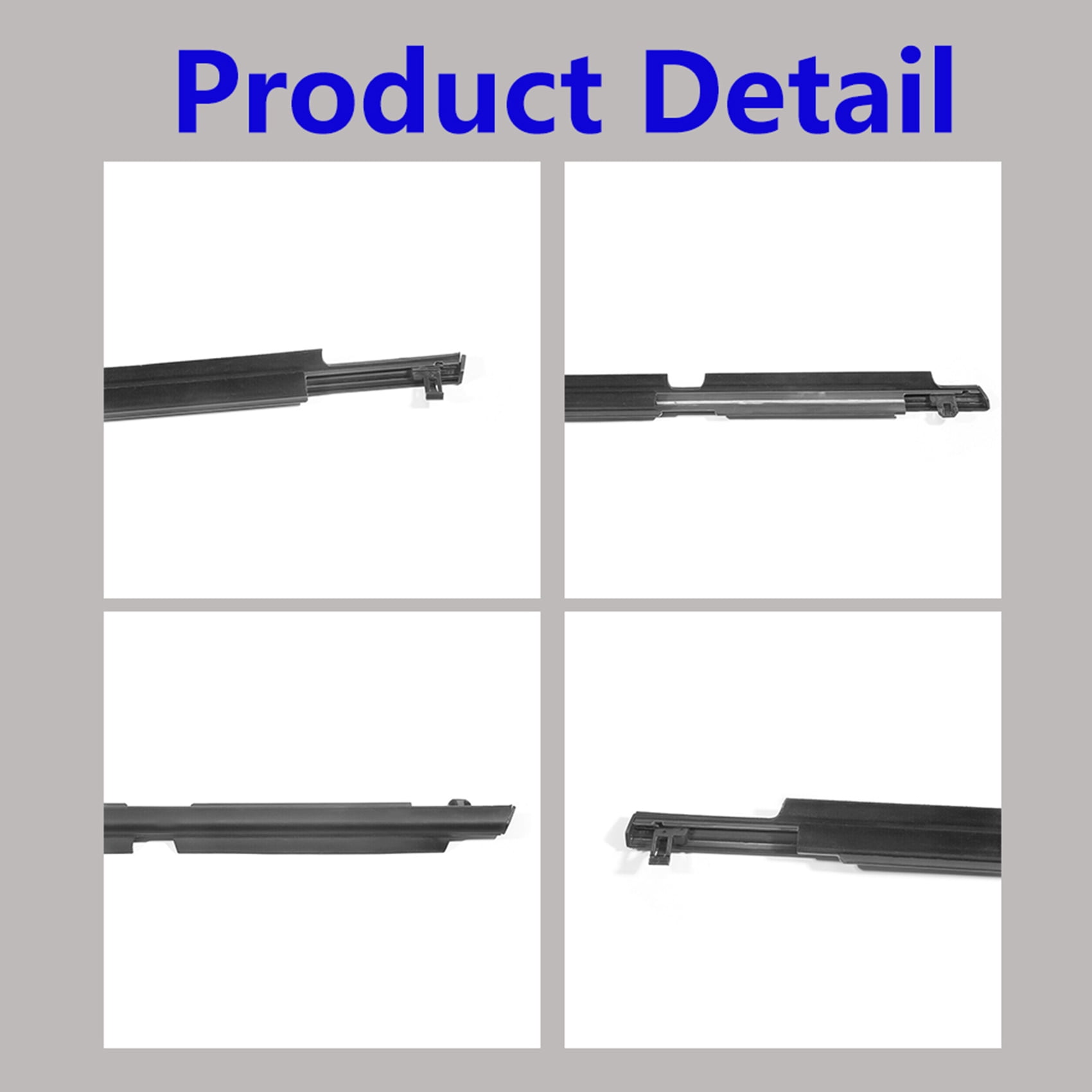 4 Pcs Door Auto Window Trim Moulding Belt Weatherstrip Fit for Toyota RAV4 2009-2012