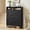 Black, variant on Modern 2 Flip Drawer Shoe Cabinet with Hooks, Narrow Entryway Storage Organizer