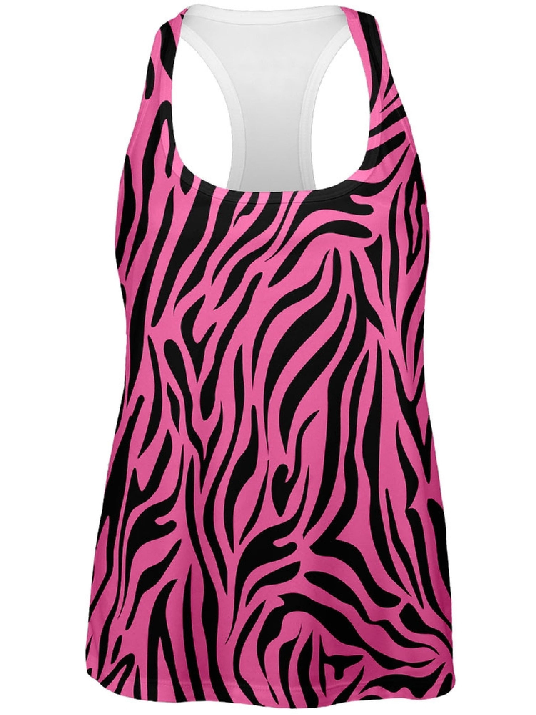 Print Pink All Over Top - Medium - Walmart.com