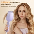thumbnail image 2 of Mermaid Wave Hair Curler and Crimper, Professional Double Barrel Waver Iron for Effortless Beachy Waves, Fast Heating Ionic Ceramic Styling Tool with Cute Cat-Ear Design.purple, 2 of 14