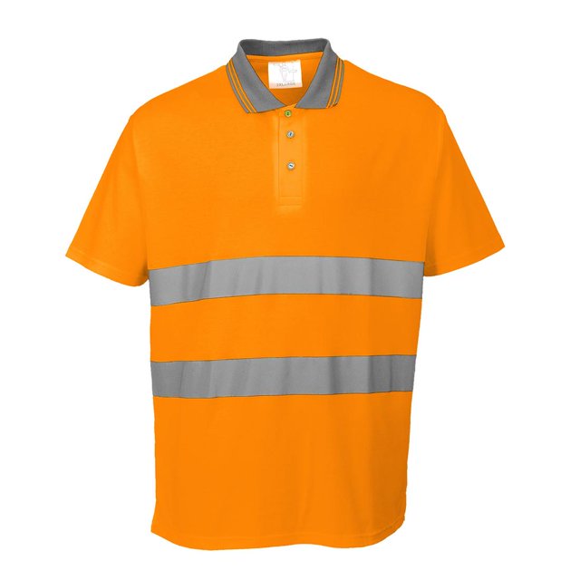 Portwest - Polo Alta Visibilidad de Seguridad para Hombre (Naranja)