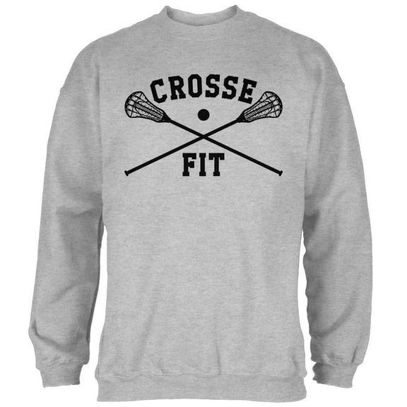 Lacrosse Crosse Fit Mens Sweatshirt Heather X-LG