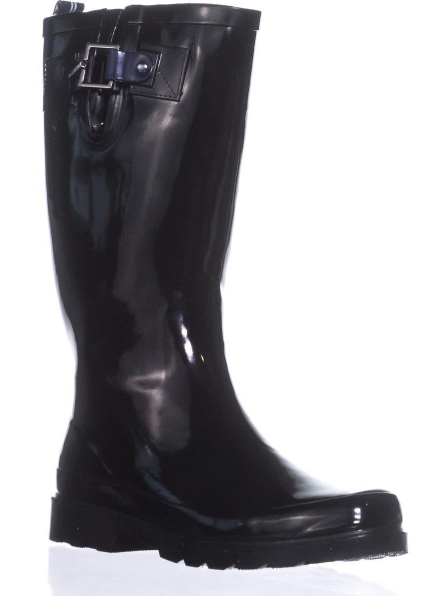 Womens Nautica Finsburt Knee High Rain Boots, Black - Walmart.com