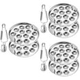 thumbnail image 5 of Homemaxs 3 Sets  Escargot Baking Dish 12 Compartment Holes Snail Escargot Cooking Plate with Tong, 5 of 6