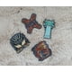 thumbnail image 4 of Set de alfileres esmaltados Monster Hunter: World Nergigante Rathalos x4, 4 of 7
