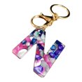 thumbnail image 1 of Llaveros para mujer, llavero de billetera, llavero de auto, lindo llavero para el Día de la Madre, llavero creativo personalizado con cierre de 26 letras en inglés, llavero con letras., 1 of 4