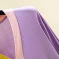 thumbnail image 6 of PNTUTB Pajama Set for Women Color Block Long Sleeve V-neck Top and Elastic Waist Pants Loose Casual Comfort Soft Two Piece Set, 6 of 7