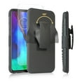 thumbnail image 2 of Compatible for Moto G Stylus Case with Tempered Glass Screen Protector Belt Clip Holster Defender Rugged Shock Proof Armor Heavy Protection Phone Cover w/Magnetic Mount Plate [Black], 2 of 8