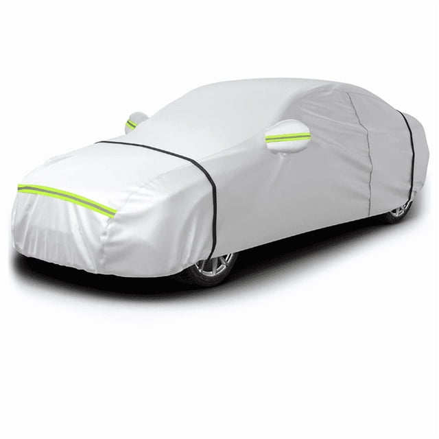 Funda para coche de exterior, Oxford, impermeable, con apertura lateral para cabina y forro de algodón transpirable, 490 x 190 x 150 cm