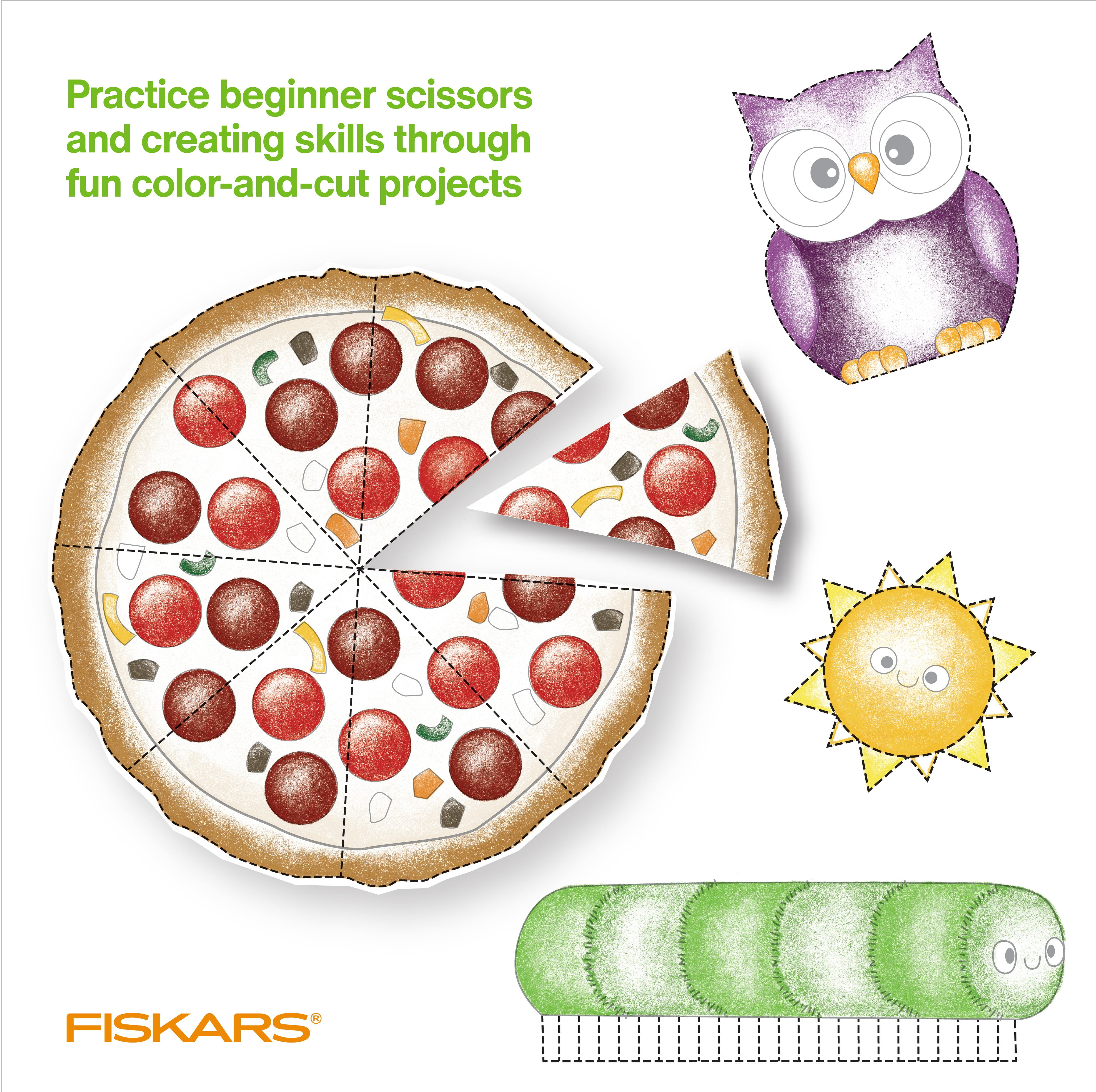  Fiskars Training Scissors for Kids 3+ with Easy Grip