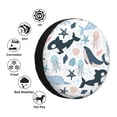 thumbnail image 5 of XMXY Cute Sea Creatures Seamless Spare Tire Cover, Universal Waterproof Cover for Jeep RV Tire Wheel Protection, 17 inch, 5 of 8