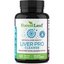Forest Leaf Liver Detox Cleanse & Repair Supplement with Milk Thistle and Dandelion Root Extract, 60 Vegetable Capsules