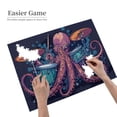 thumbnail image 4 of 500 PCS Wooden puzzles for adults 500 pieces Music Time of squid,Challenging Brain Exercise,Chic Music Time of squid Modern Art High difficulty puzzle,Gift for Puzzle Lovers,Stress relieving puzzle, 4 of 6
