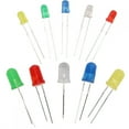 thumbnail image 4 of Componente electrónico, 300 piezas de diodos emisores de luz LED de 3 mm y 5 mm, piezas LEDDIY surtidas, respuesta rápida, 4 of 7