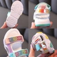 thumbnail image 4 of URMAGIC Breathable Summer Colorful Outdoor Open-Toe Sport Sandals for Toddler Kids Girls, 4 of 7