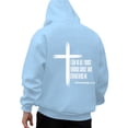 thumbnail image 2 of YaEYa Mens I Can Do All Things Through Hoodies Men Christian Jesus Hoodie Religious Cross Sweatshirt Faith Pullover Tops Light Blue XXXL, 2 of 7