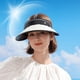 thumbnail image 5 of Sombrero para el sol superior vacío señoras verano viajes al aire libre vacaciones sombrero para el sol transpirable, 5 of 6