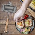 thumbnail image 3 of Removable Toasted Sandwich Maker, Hot Dog Toaster, Double-Sided Sandwich Baking Pan, Hand Toaster Sandwich Maker, Non-Stick Grill Cheese Maker, With R, 3 of 5