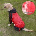 thumbnail image 4 of Dog Raincoats Waterproof. Dog Hooded Raincoat. Coat Rain Jacket For Dogs. Dog Raincoat -l-red, 4 of 5