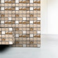 thumbnail image 7 of Clearance! Eguiwyn Msc050 10Pcs Mosaic Tile Stickers 10Pcs Self-Adhesive Bathroom Kitchen Decor Home Wall 3D Tile Sticker, 7 of 7