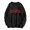 Black, variant on Autumn Winter O Neck Solid Color Prints Long Sleeve Pullover Sweatshirt Two Piece Outfit Light Peach Sweatshirt Light Zip Hoodie Women Neck Sweatshirts for Women Fit Sweatshirts for Women Crop