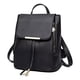 thumbnail image 1 of Mochila Mujer Bolsa Con Metalica Moda Impermeable Casual Negro, 1 of 4