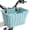 Cyan, variant on GRANNY SAYS Kids Bike Basket, Front Bicycle Baskets for Kids, Small Wicker Bike Basket for Boys and Girls, Pink