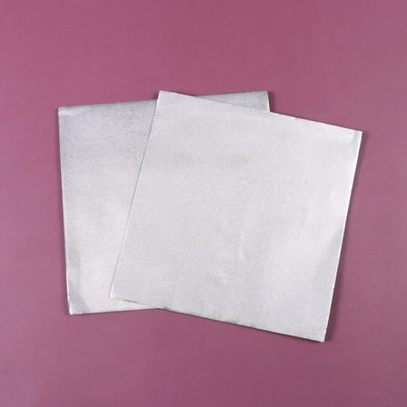 WHAMVOX  300 PCS Candy Paper Tin Wrapping Wrappers Aluminum Foil Silver
